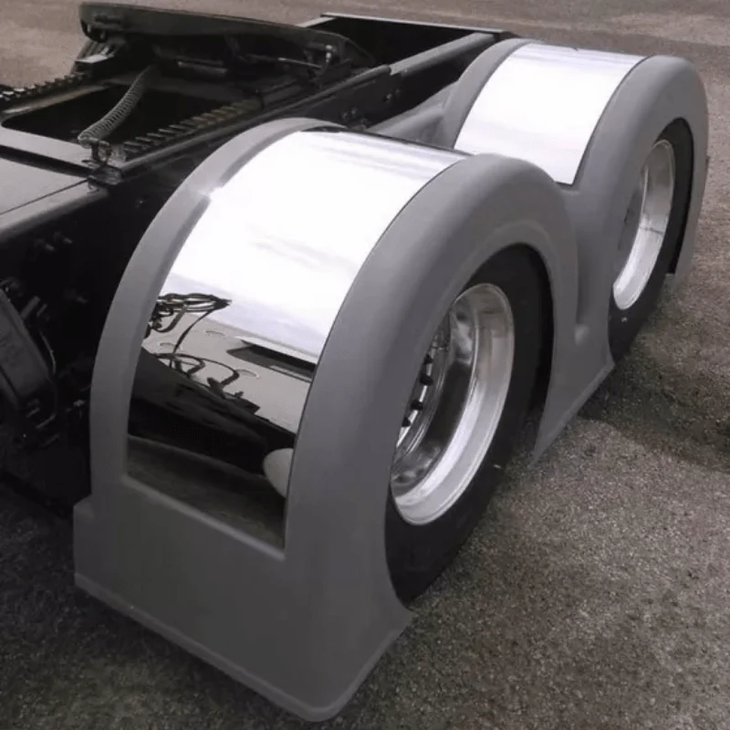 Double Hump Fender with Wide Stainless Strips