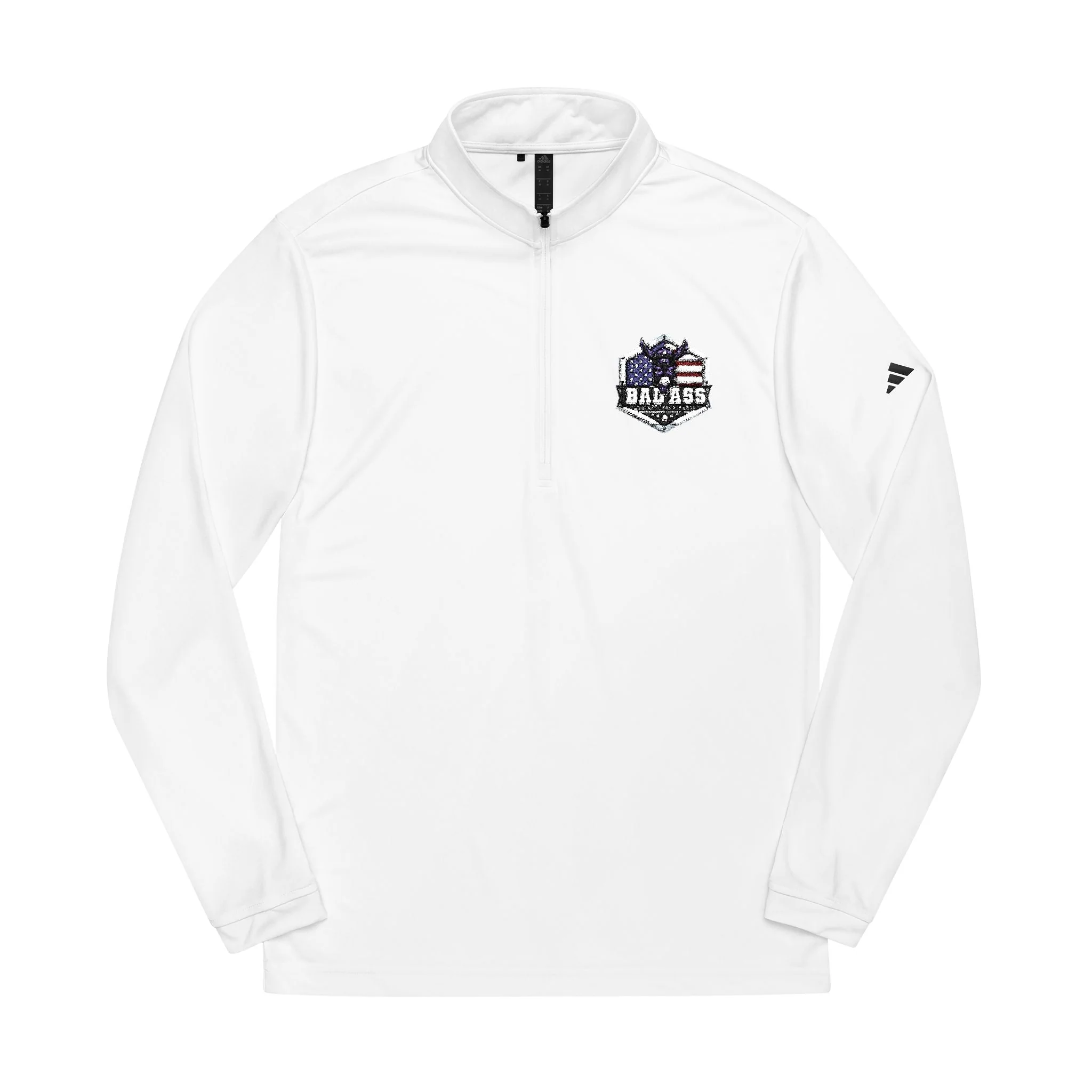 Embroidered Quarter-Zip Pullover for Active Lifestyle