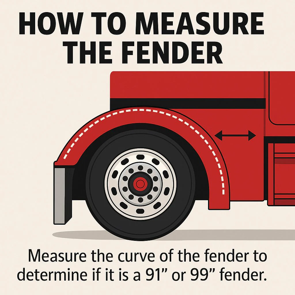 Peterbilt 389 Short Sidewall Front Fender Set - Thumbnail 3