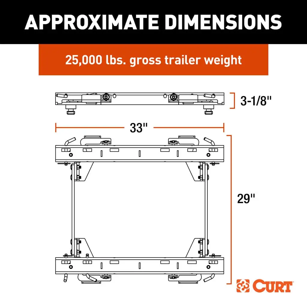 Puck System 5th Wheel Rails, Select Chevy Silverado, GMC Sierra 2500 HD, 3500 HD - Thumbnail 2