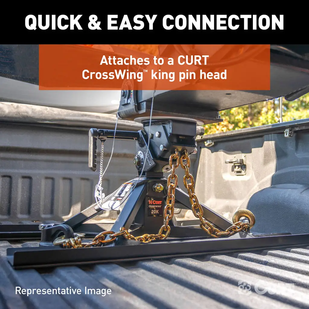 CrossWing 5th Wheel Safety Chain Assembly with Rail Anchors - Thumbnail 4