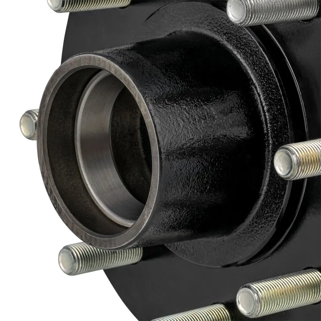 Idler Hub with Races & Wheel Studs, 7,000-lb. Axles, 8 on 6-1/2" Bolt Pattern - Thumbnail 5