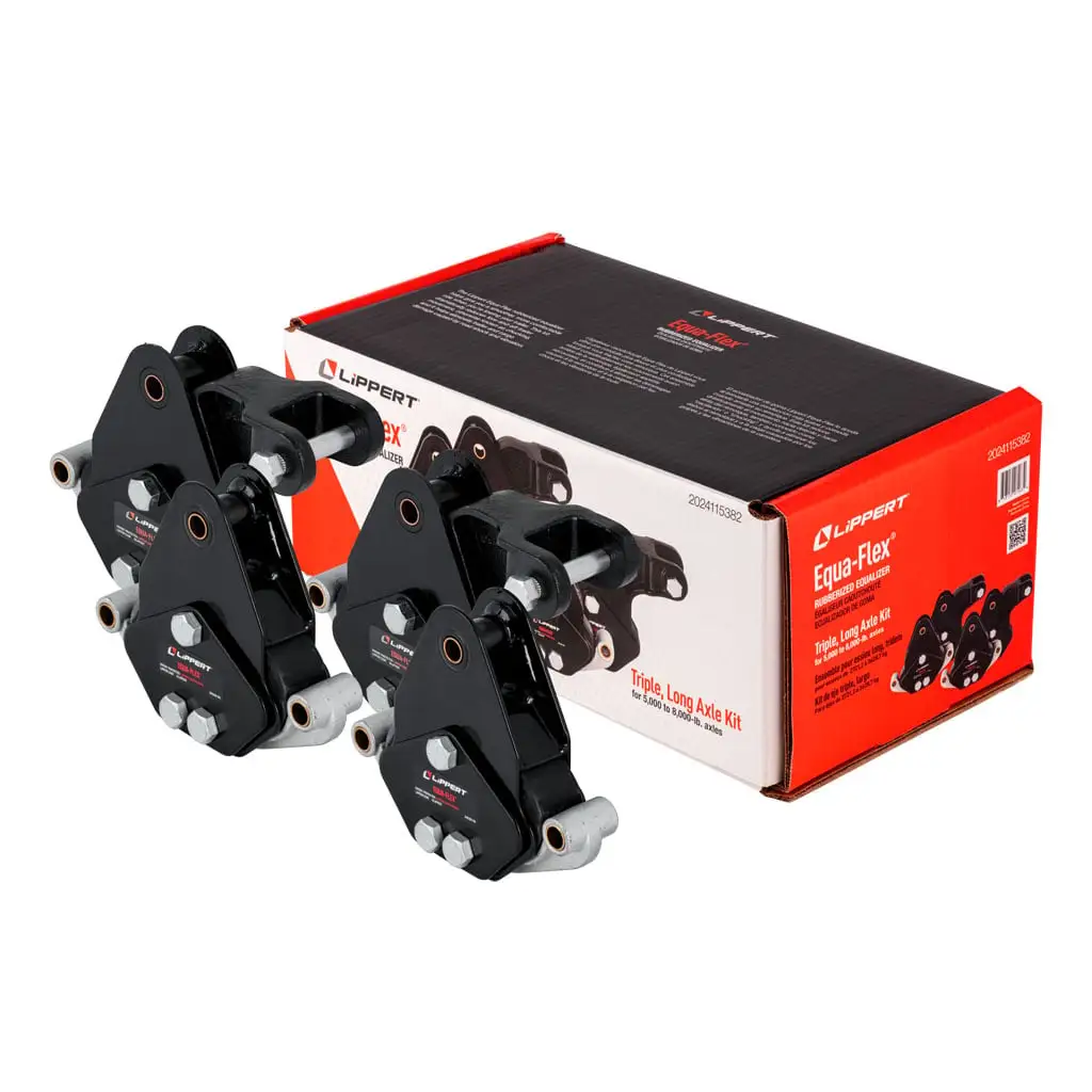Equa-Flex Rubberized Equalizer Triple Axle Kit, Heavy-Duty 5,000-8,000-lb. Axles