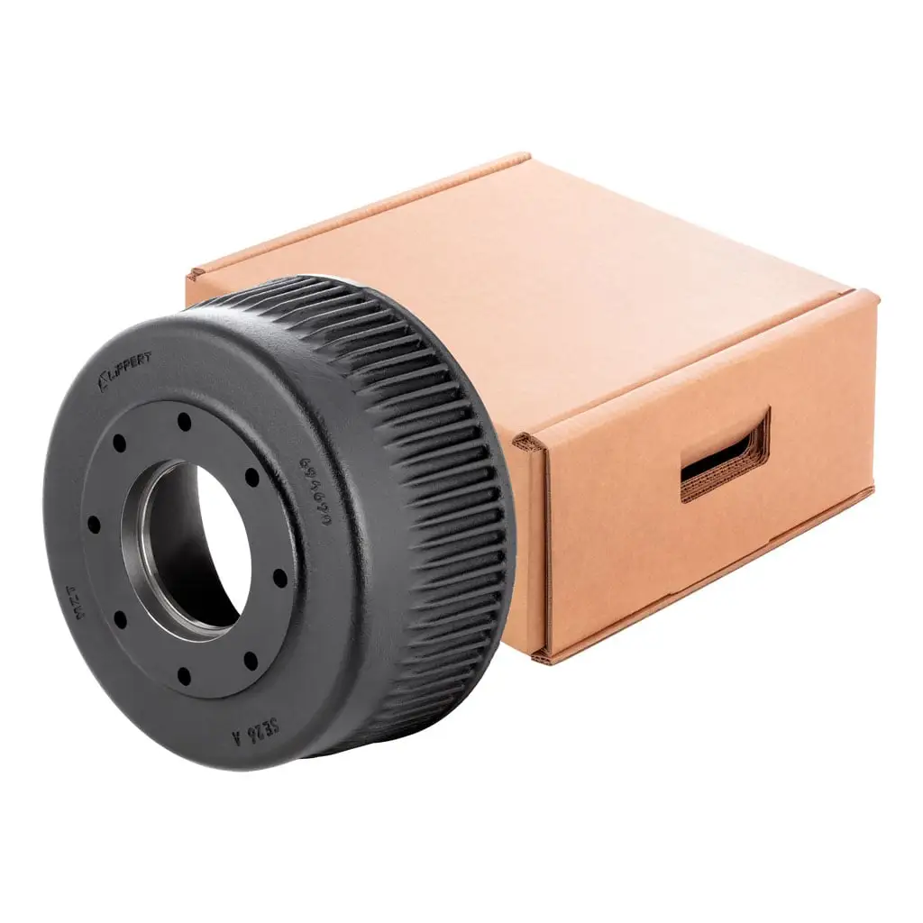 Trailer Brake Drum, 12,000-16,000-lb. Axles, 12-1/4" Brake Size, 5" Brake Width