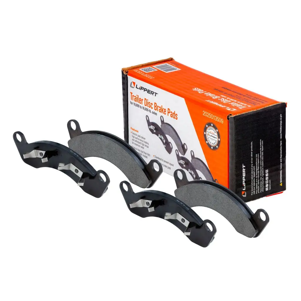 Trailer Disc Brake Pads, 10,000-16,000-lb. Axles, 4 Pack