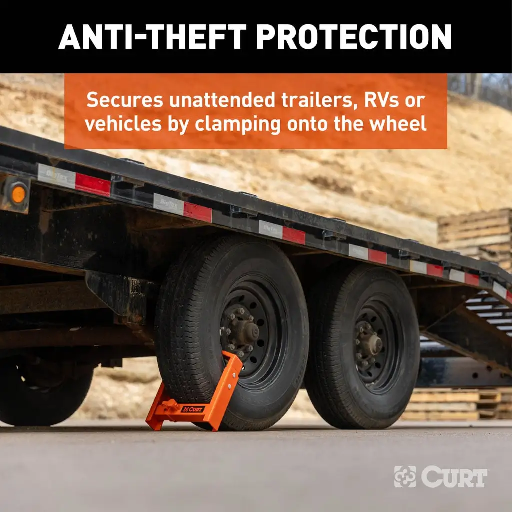 Adjustable Trailer Wheel Lock, 16.5” x 6.5”-8 to 33" x 12-1/2"/R15 - Thumbnail 4