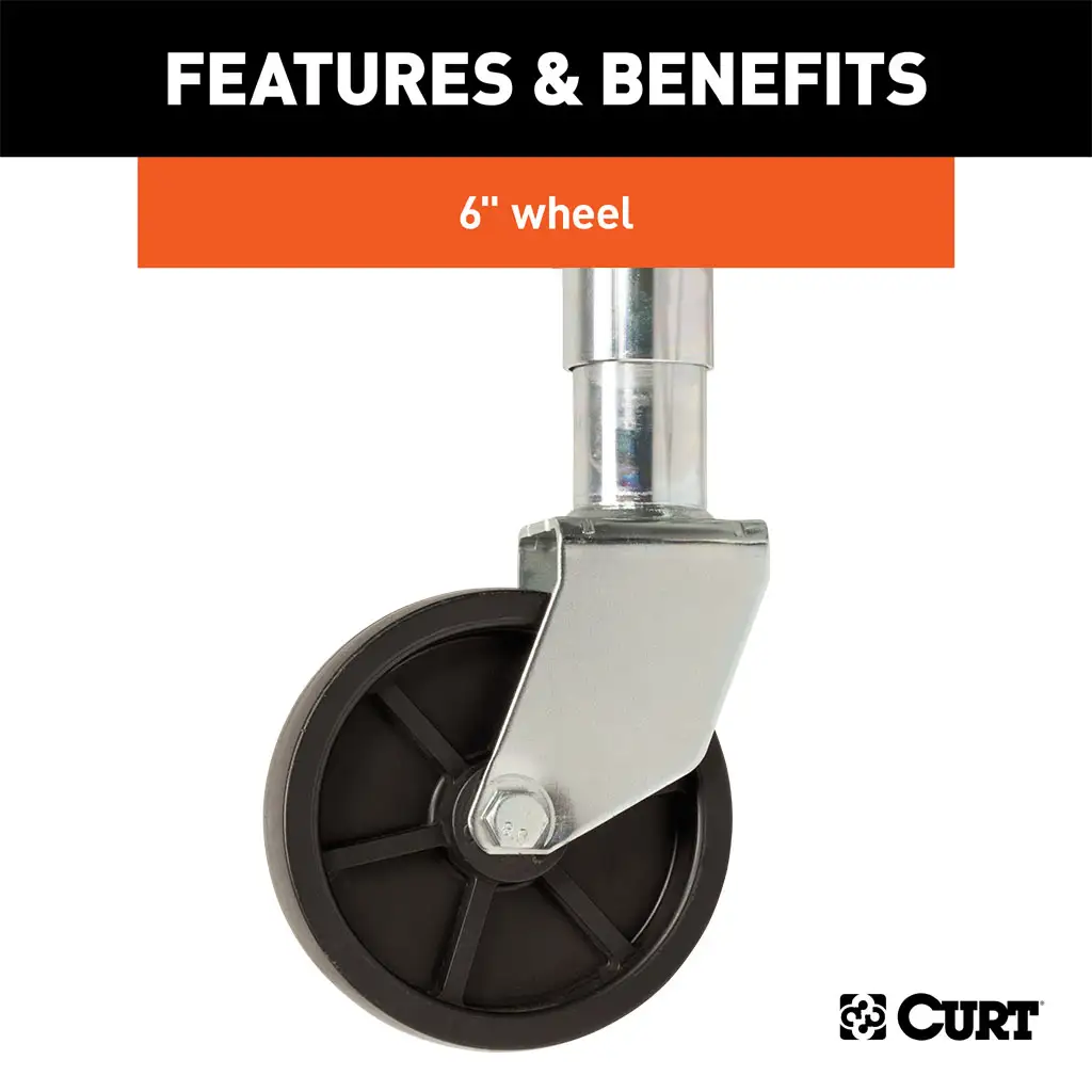 Marine Trailer Jack with 6" Wheel (1,000 lbs, 10" Travel, Packaged) - Thumbnail 5