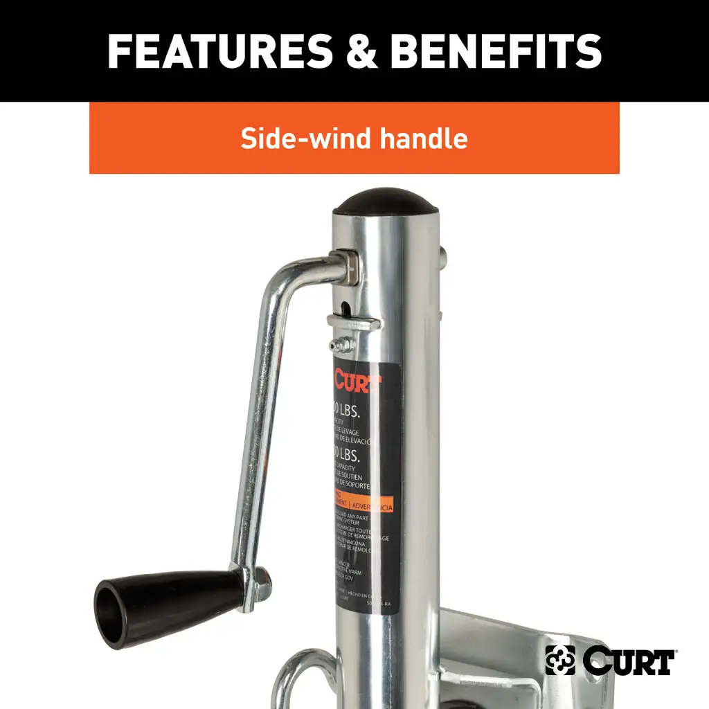 Marine Trailer Jack with 6" Wheel (1,000 lbs, 10" Travel, Packaged) - Thumbnail 6