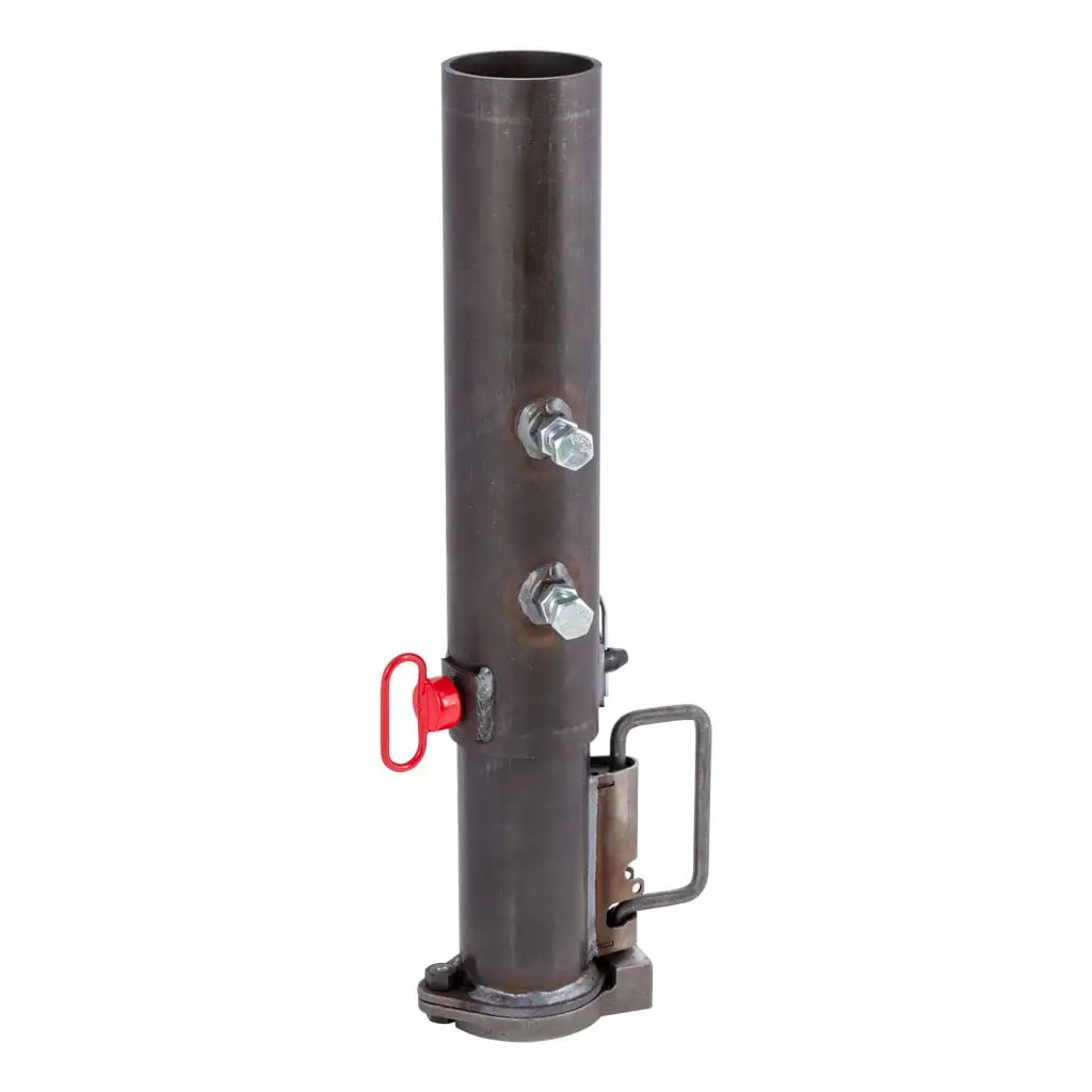 2-5/16" Adjustable Gooseneck Coupler, 30K, Round Tube