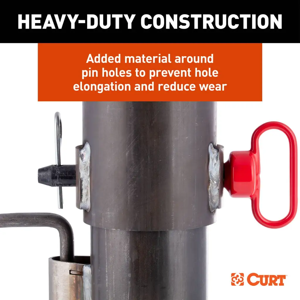 2-5/16" Adjustable Gooseneck Coupler, 30K, Round Tube - Thumbnail 8