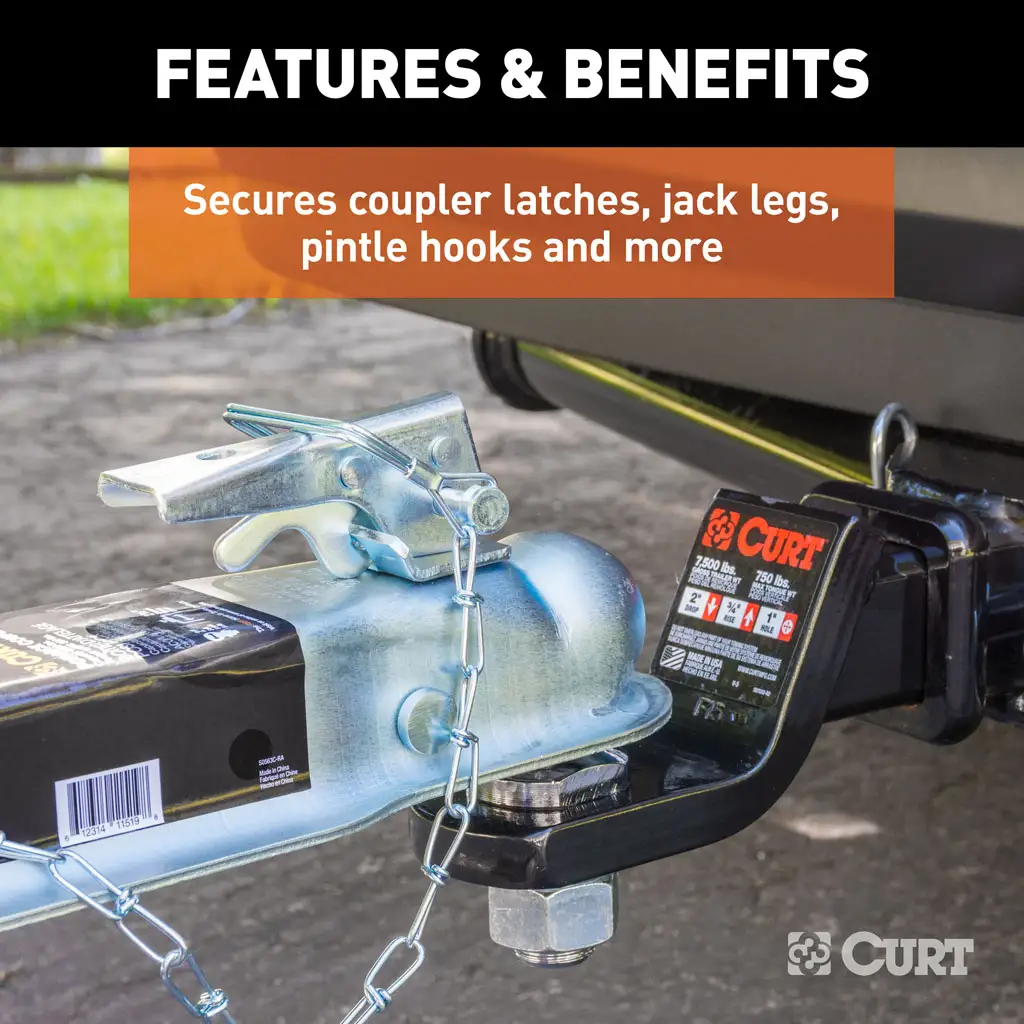 5/16" Safety Pin with 12" Chain (3" Pin Length, Packaged) - Thumbnail 4