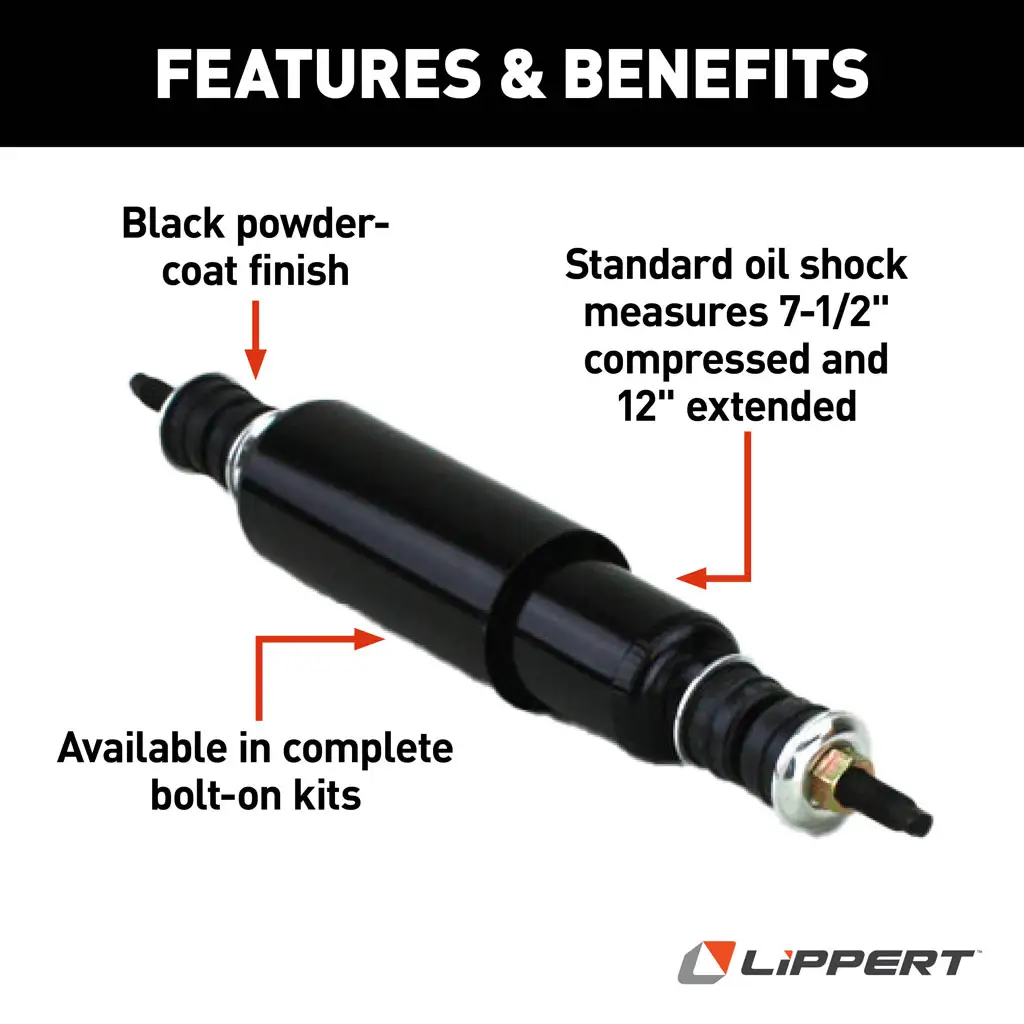 Standard Replacement Shock, Black - Thumbnail 3