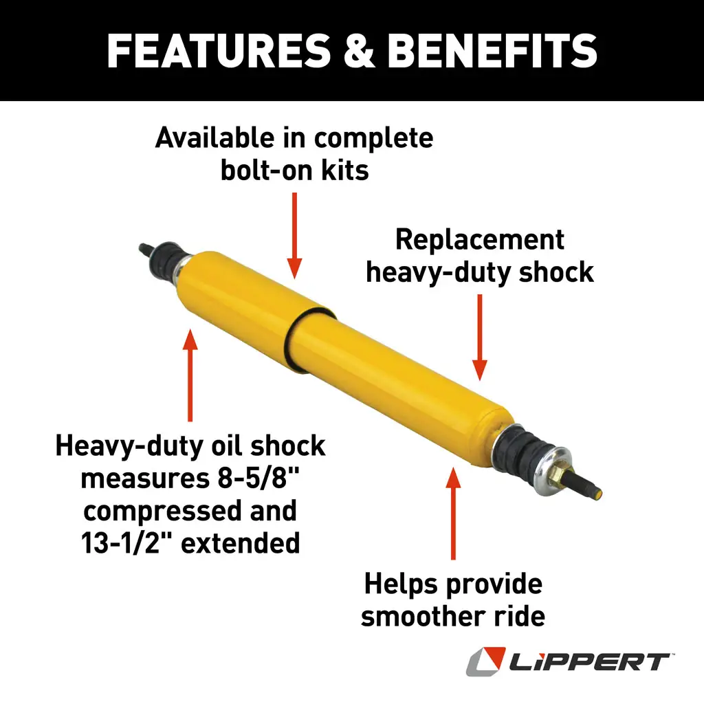 Heavy-Duty Replacement Shock, Yellow - Thumbnail 3