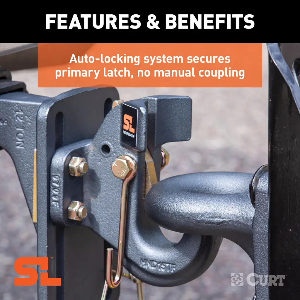 SecureLatch Pintle Hook (30,000 lbs, 2-1/2" or 3" Lunette) - Thumbnail 5