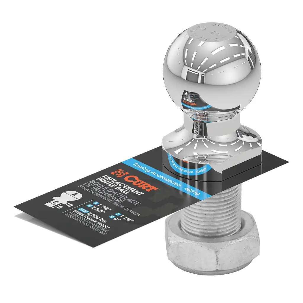 Replacement 1-7/8" Pintle Ball (6,000 lbs., 1-1/4" Shank) - Thumbnail 5