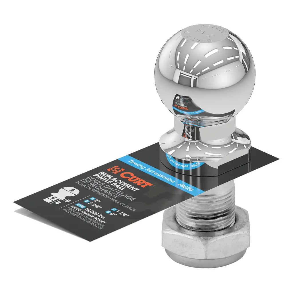 Replacement 2" Pintle Ball (10,000 lbs., 1-1/4" Shank) - Thumbnail 5