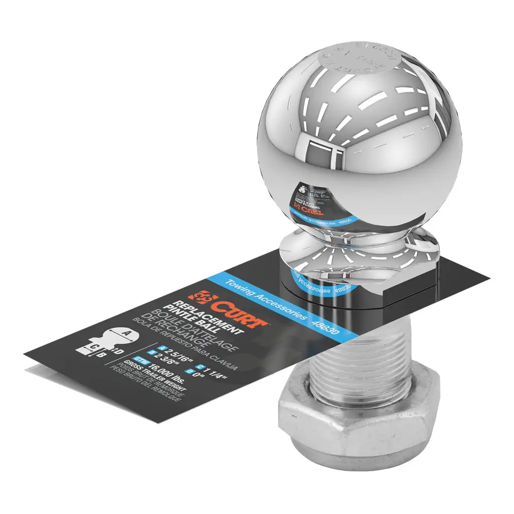 Replacement 2-5/16" Pintle Ball (16,000 lbs., 1-1/4" Shank) - Thumbnail 5