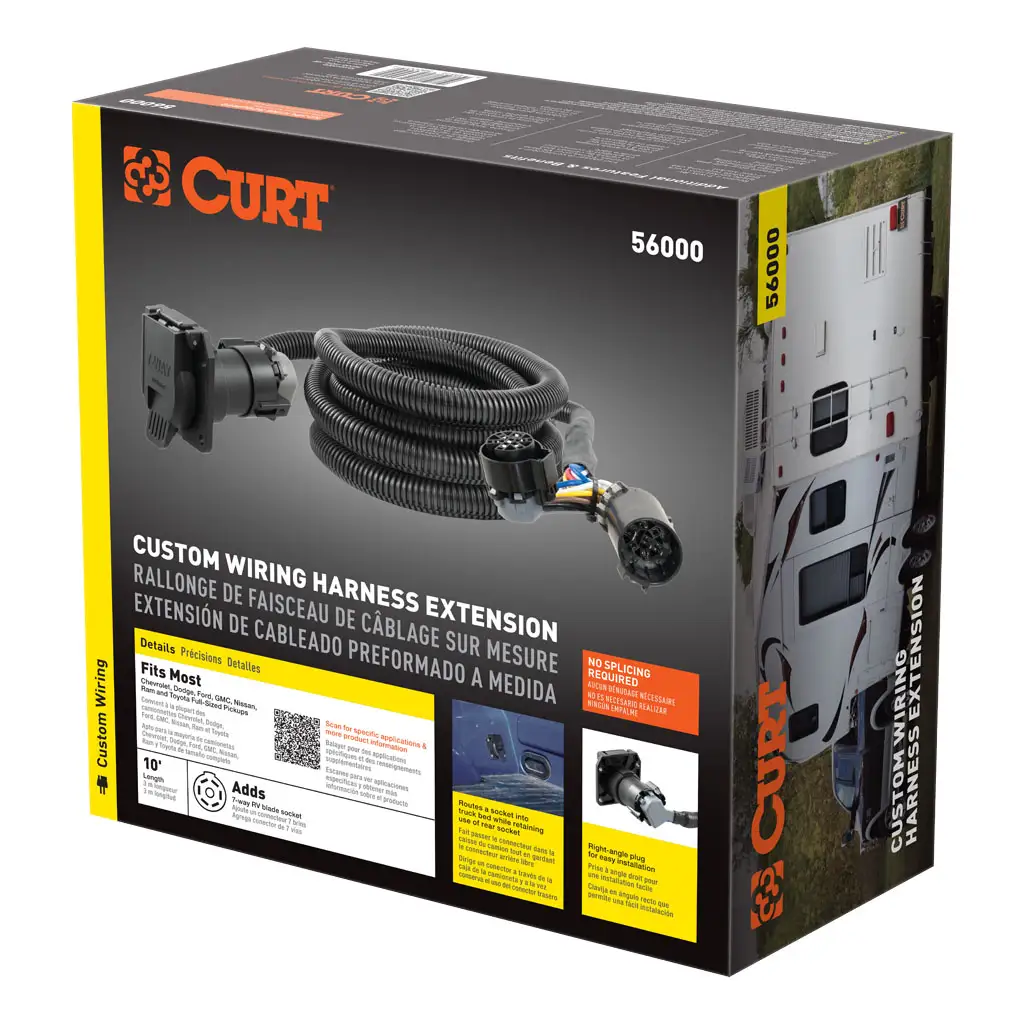 10' Custom Wiring Extension Harness (Adds 7-Way RV Blade to Truck Bed) - Thumbnail 9