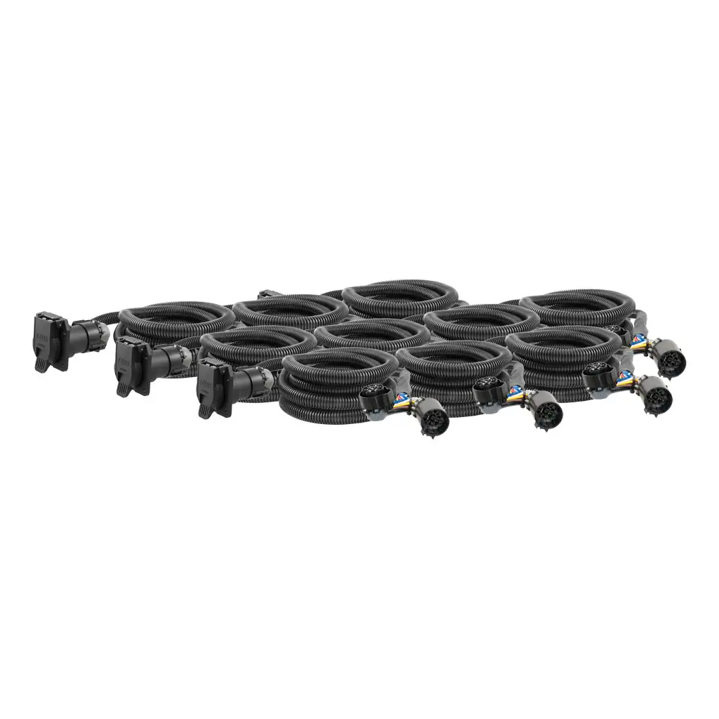 10' Custom Wiring Extension Harnesses (Adds 7-Way RV Blade to Truck Bed, 10-Pk)
