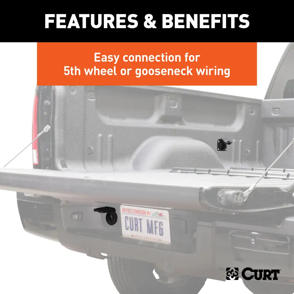 10' Custom Wiring Extension Harnesses (Adds 7-Way RV Blade to Truck Bed, 10-Pk) - Thumbnail 6