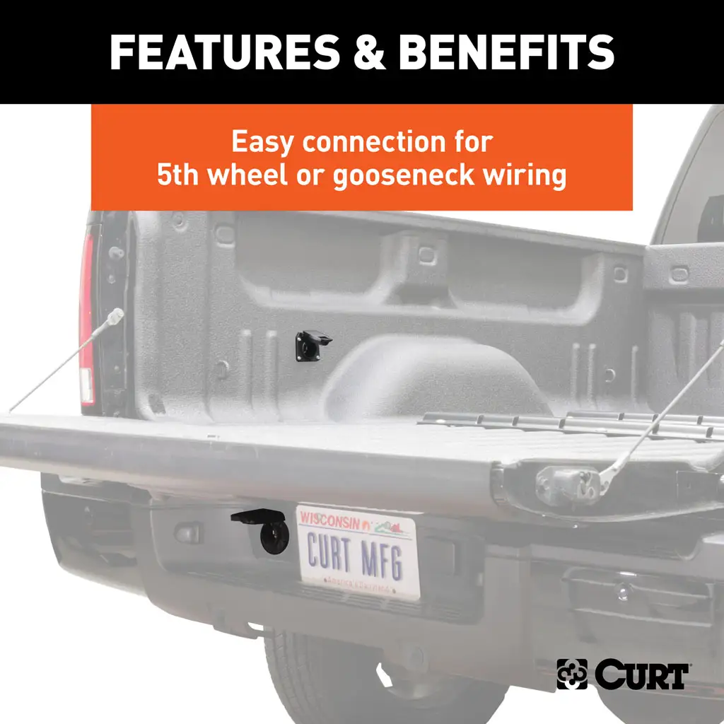 7' Custom Wiring Extension Harnesses (Adds 7-Way RV Blade to Truck Bed, 10-Pack) - Thumbnail 6