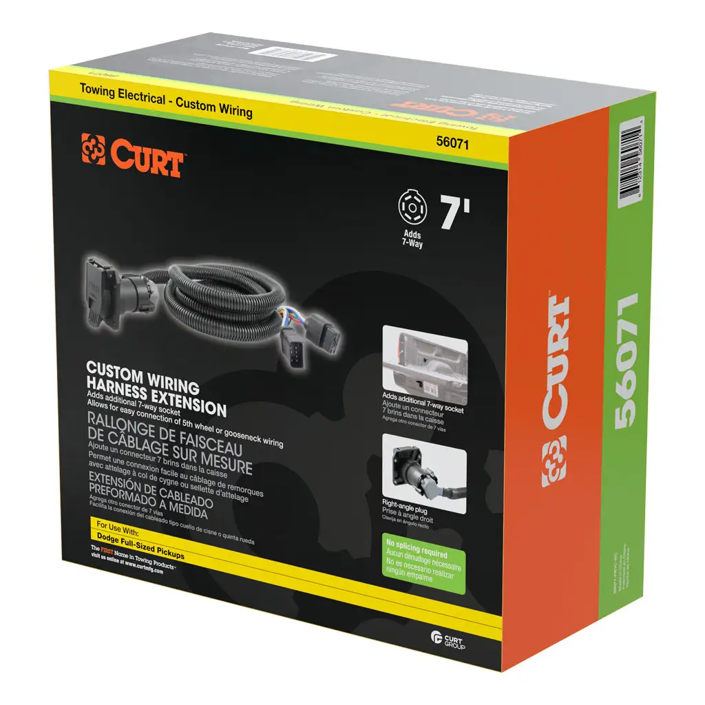 7' Custom Wiring Extension Harness (Adds 7-Way RV Blade to Truck Bed) - Thumbnail 9