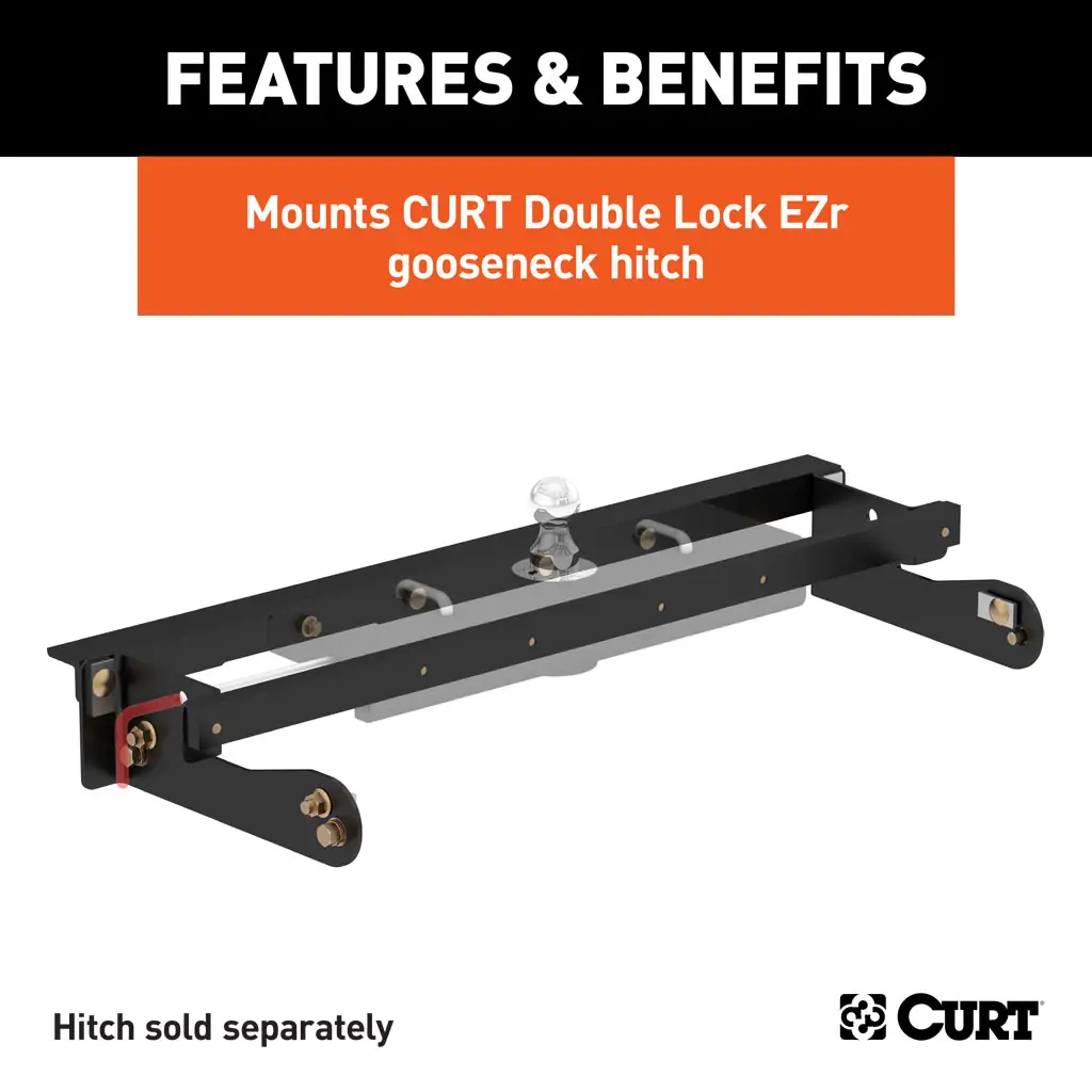 Double Lock EZr Gooseneck Install Brackets, Select Silverado, Sierra 2500, 3500 - Thumbnail 3