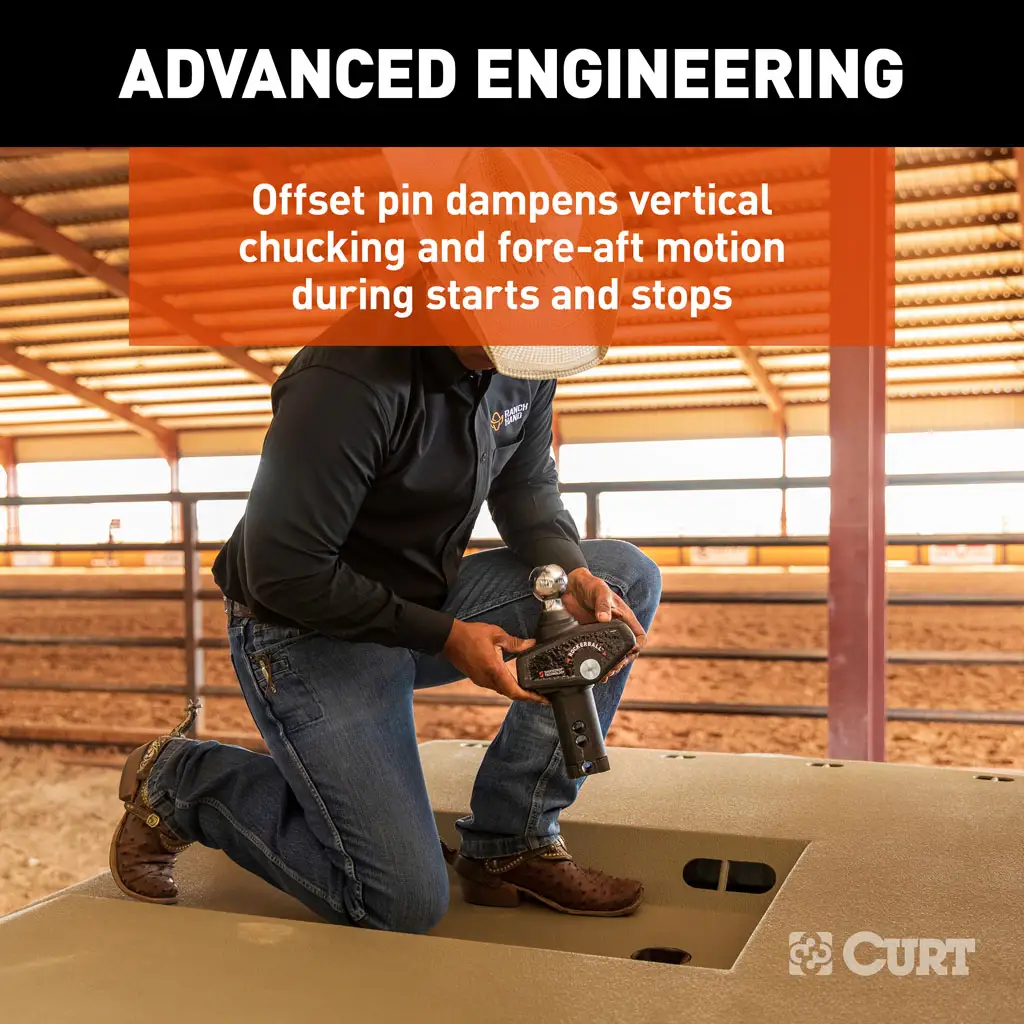 RockerBall 2-5/16" Cushion Hitch Gooseneck Ball - Thumbnail 7