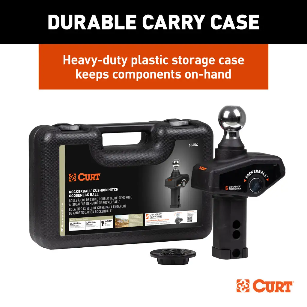 RockerBall 2-5/16" Cushion Hitch Gooseneck Ball - Thumbnail 9