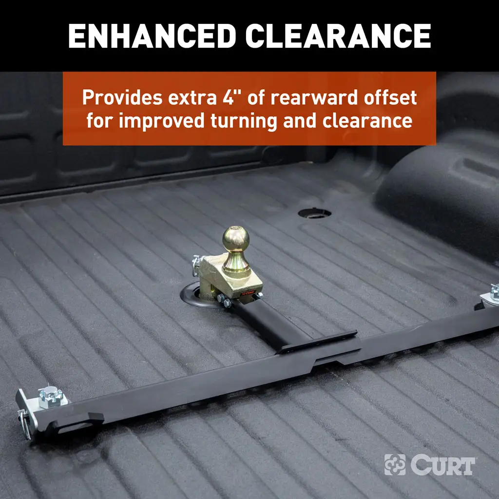 Multi-Fit OEM Puck System Gooseneck Ball with 4" Offset - Thumbnail 4