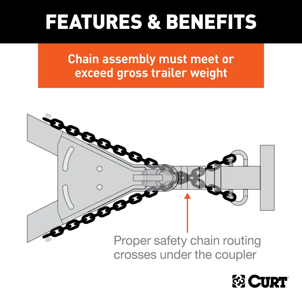48" Safety Chain with 2 S-Hooks (2,000 lbs, Clear Zinc) - Thumbnail 7