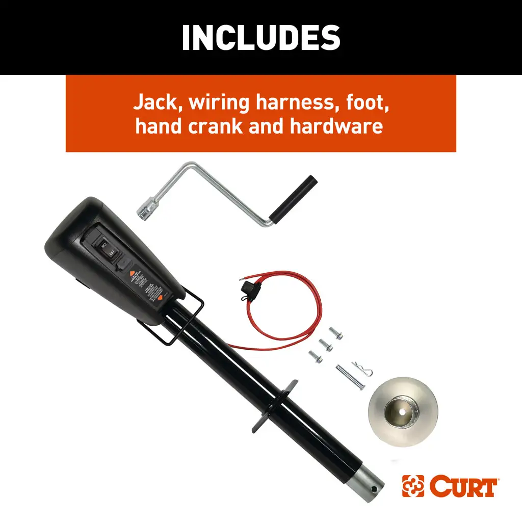 Lippert Power Stance Tongue Jack, 3,500 lbs - Thumbnail 9