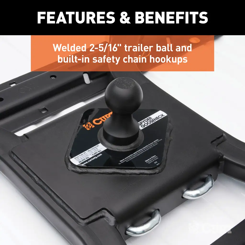 Spyder 5th Wheel Rail Gooseneck Hitch - Thumbnail 13