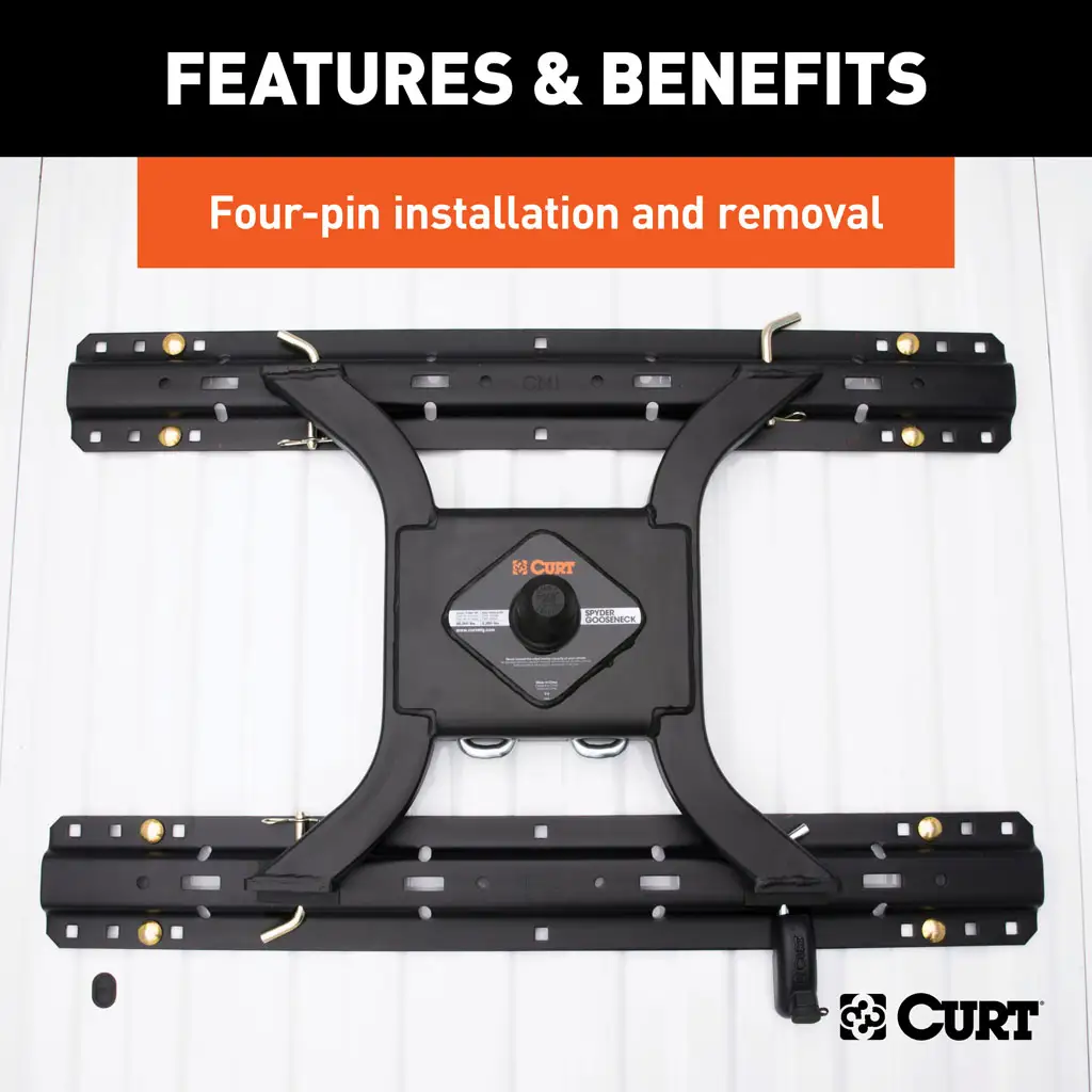 Spyder 5th Wheel Rail Gooseneck Hitch - Thumbnail 15