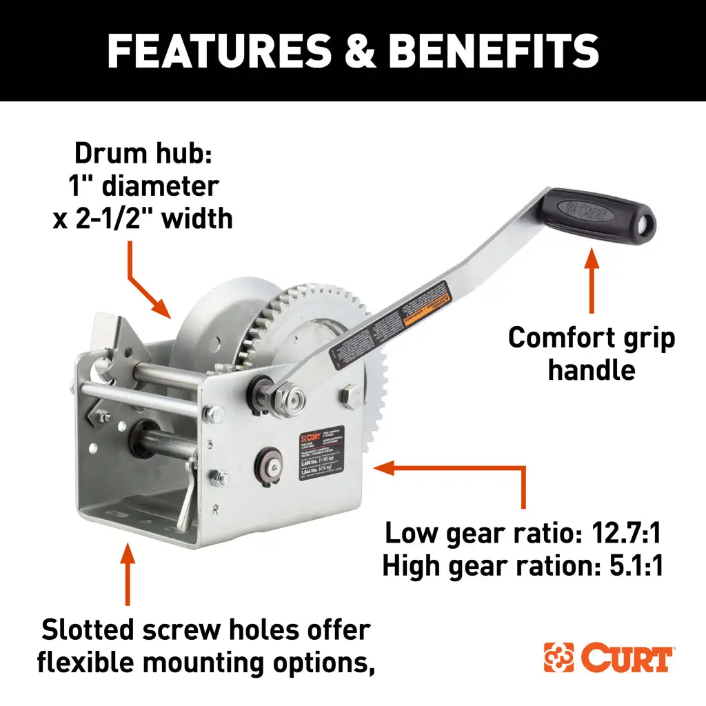 Hand-Crank 2-Speed Winch - Thumbnail 30