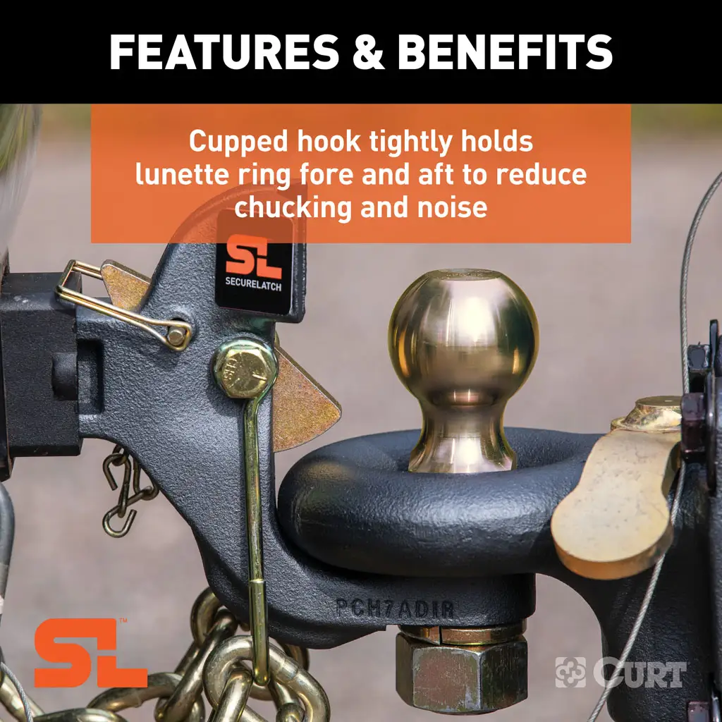 SecureLatch Receiver-Mount Ball & Pintle Hitch - Thumbnail 6
