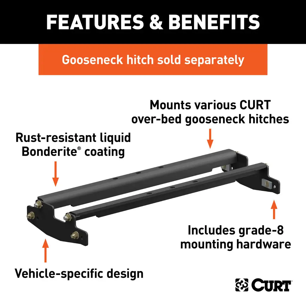 Over-Bed Gooseneck Installation Brackets - Thumbnail 2