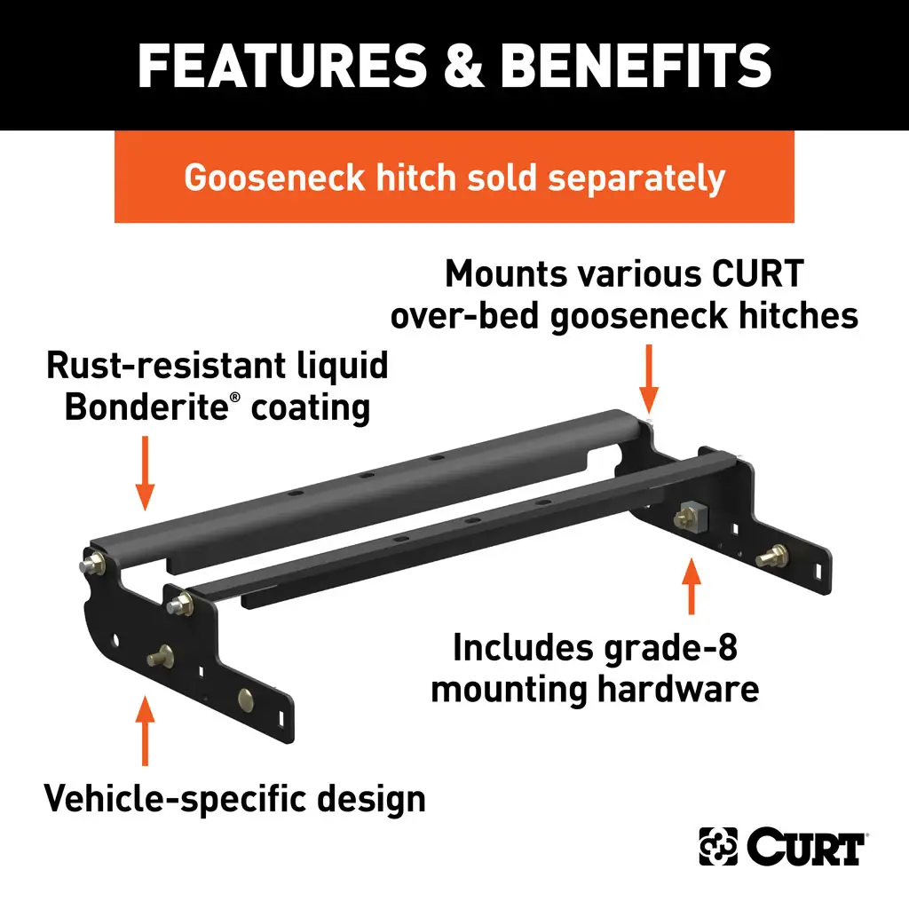 Over-Bed Gooseneck Installation Brackets - Thumbnail 6