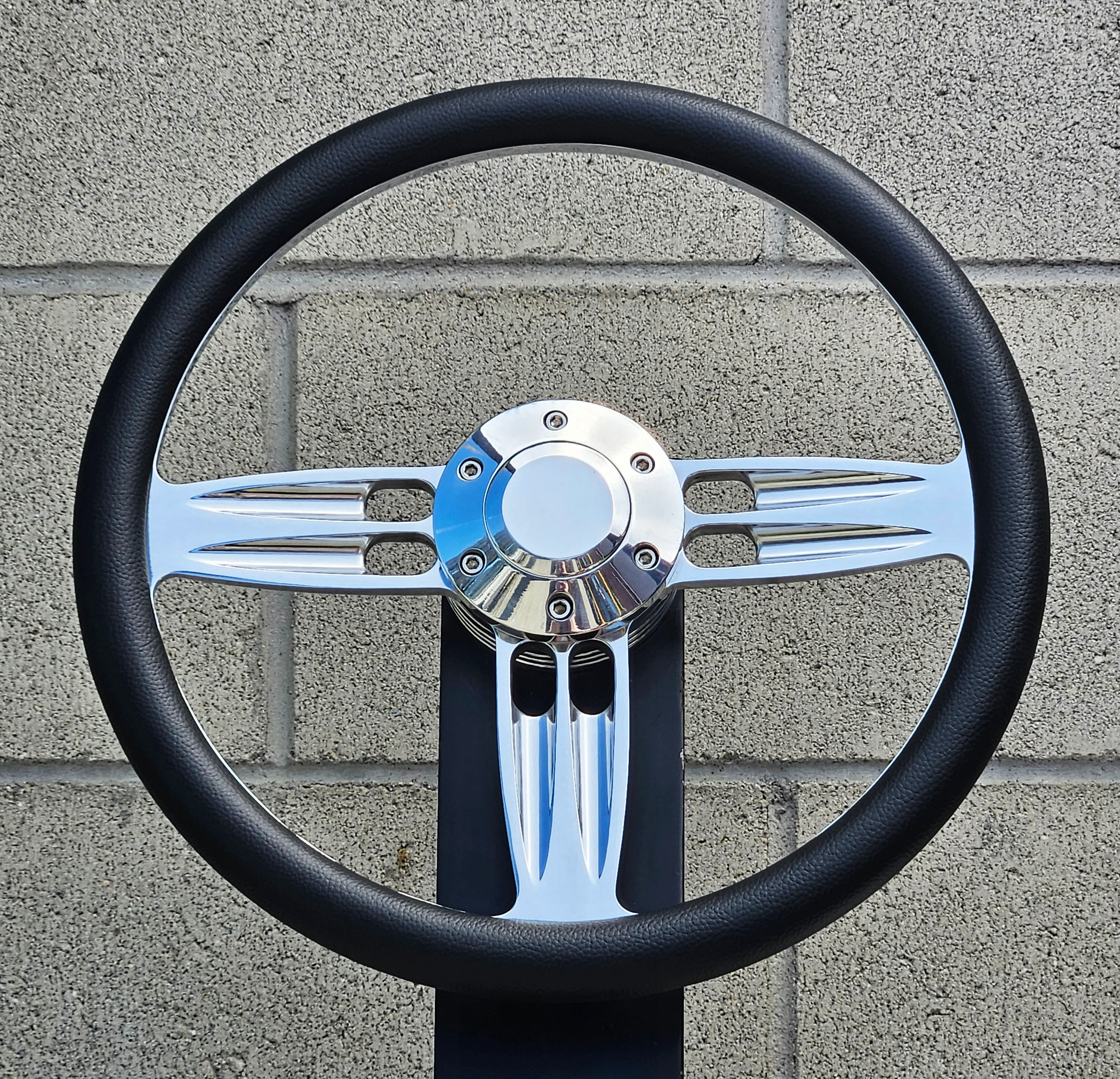 14" Polished Double Barrel Half Wrap - Thumbnail 2