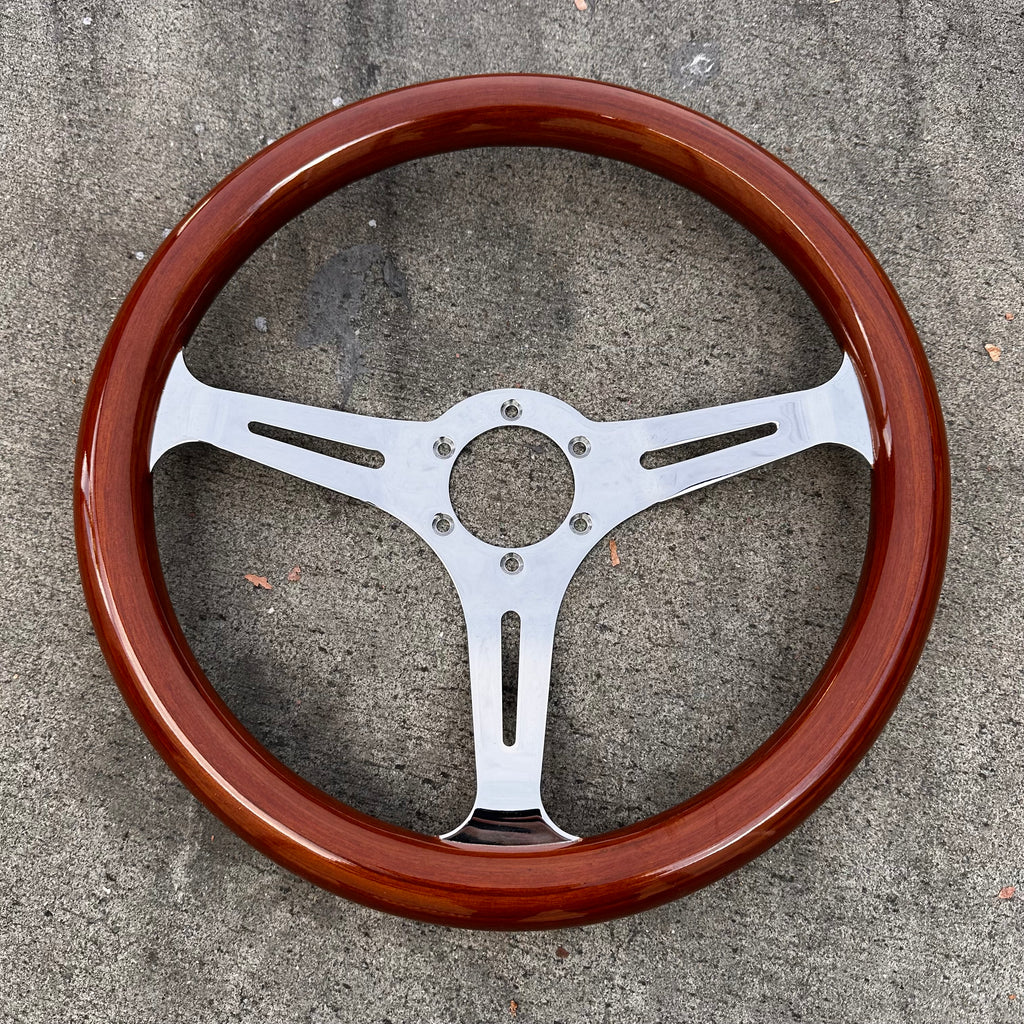 FACTORY SECOND: 14" CHROME EMPIRE LIGHT WOOD - Thumbnail 2