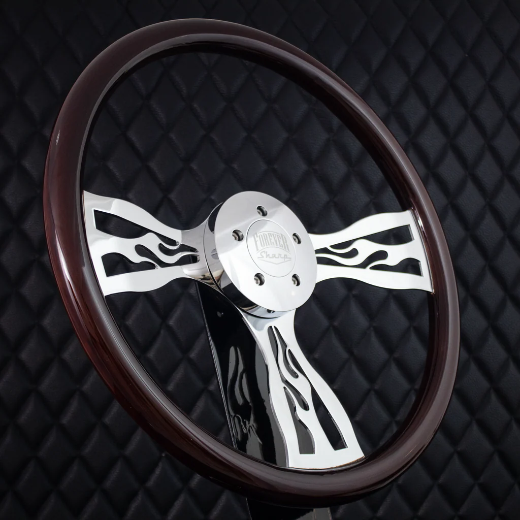 18" Chrome Flame Wheel