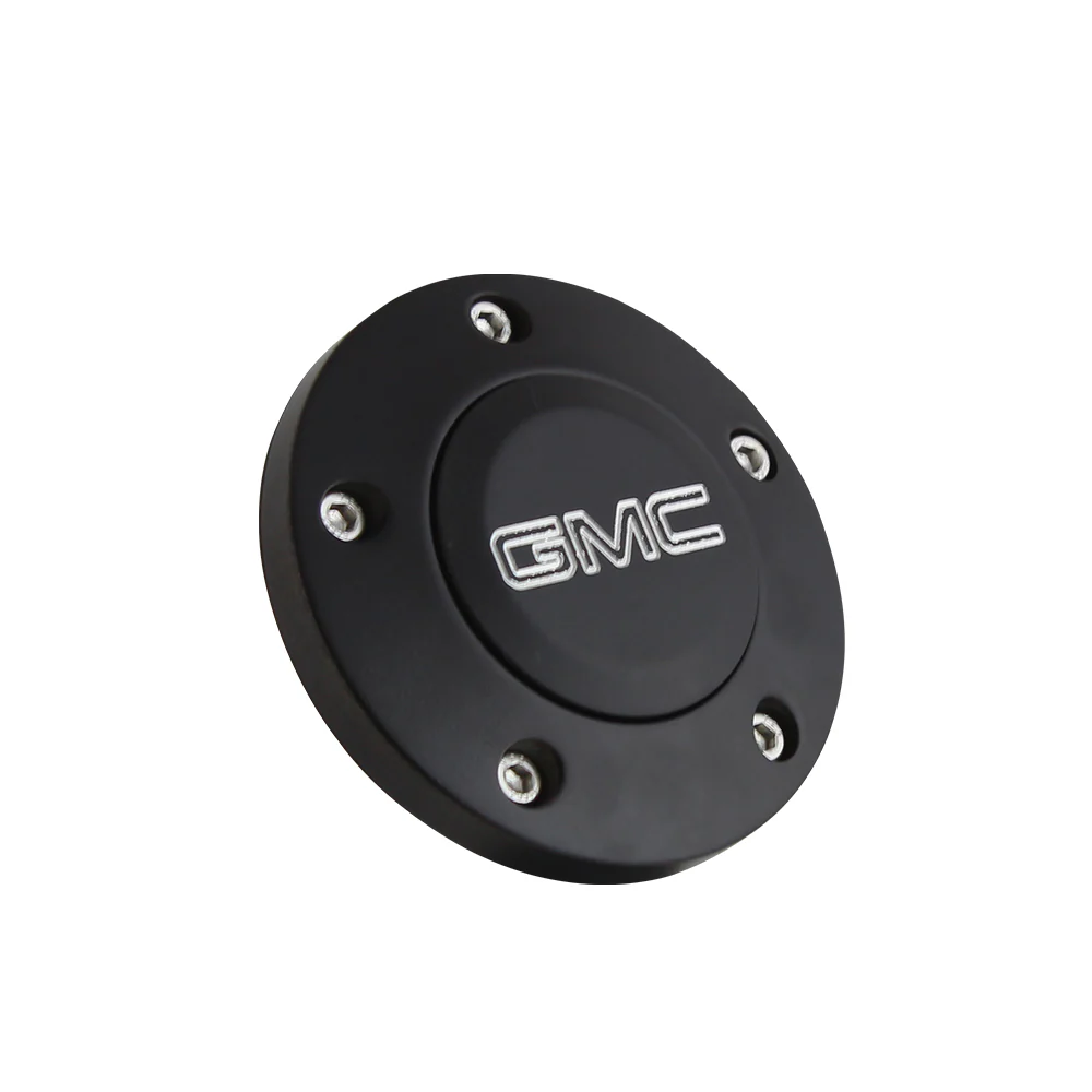 Black Billet GMC Modern Logo Horn Button