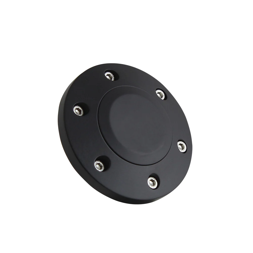 Black Billet Horn Button