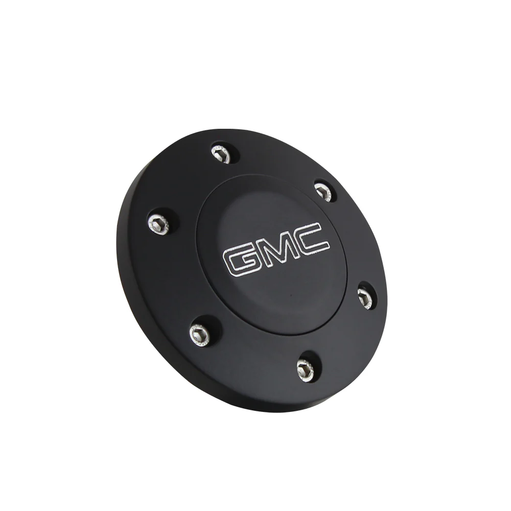 Black GMC Modern Logo Horn Button
