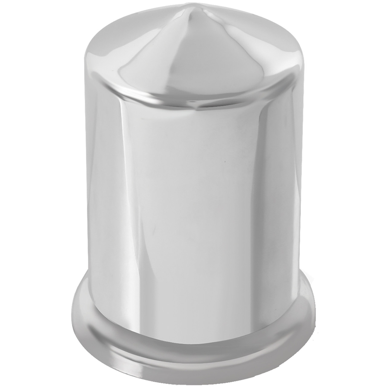 Pointed Top Chrome Plastic Cover w/ Flange
