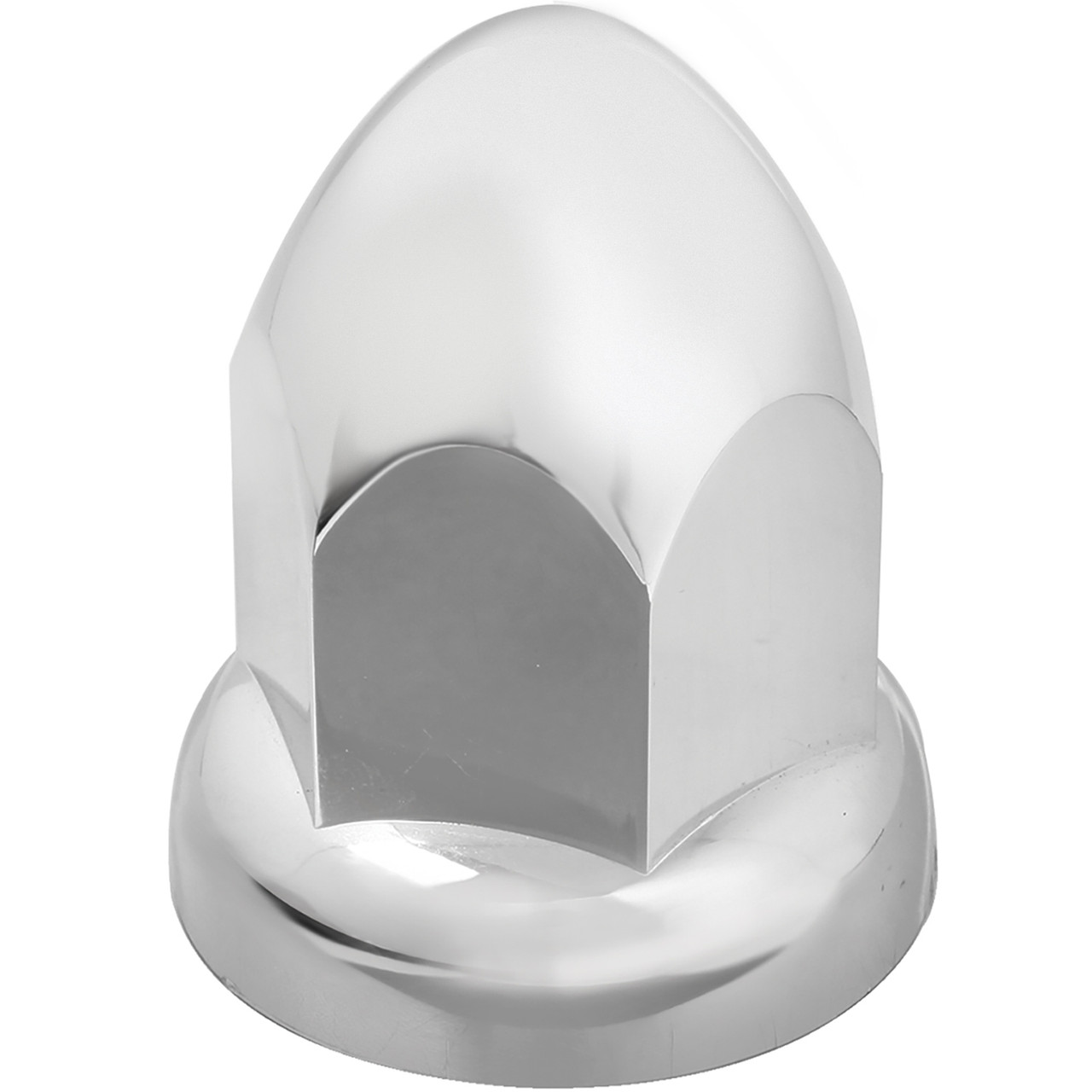 Bullet Chrome Plastic Lug Nut Cover w/ Flange