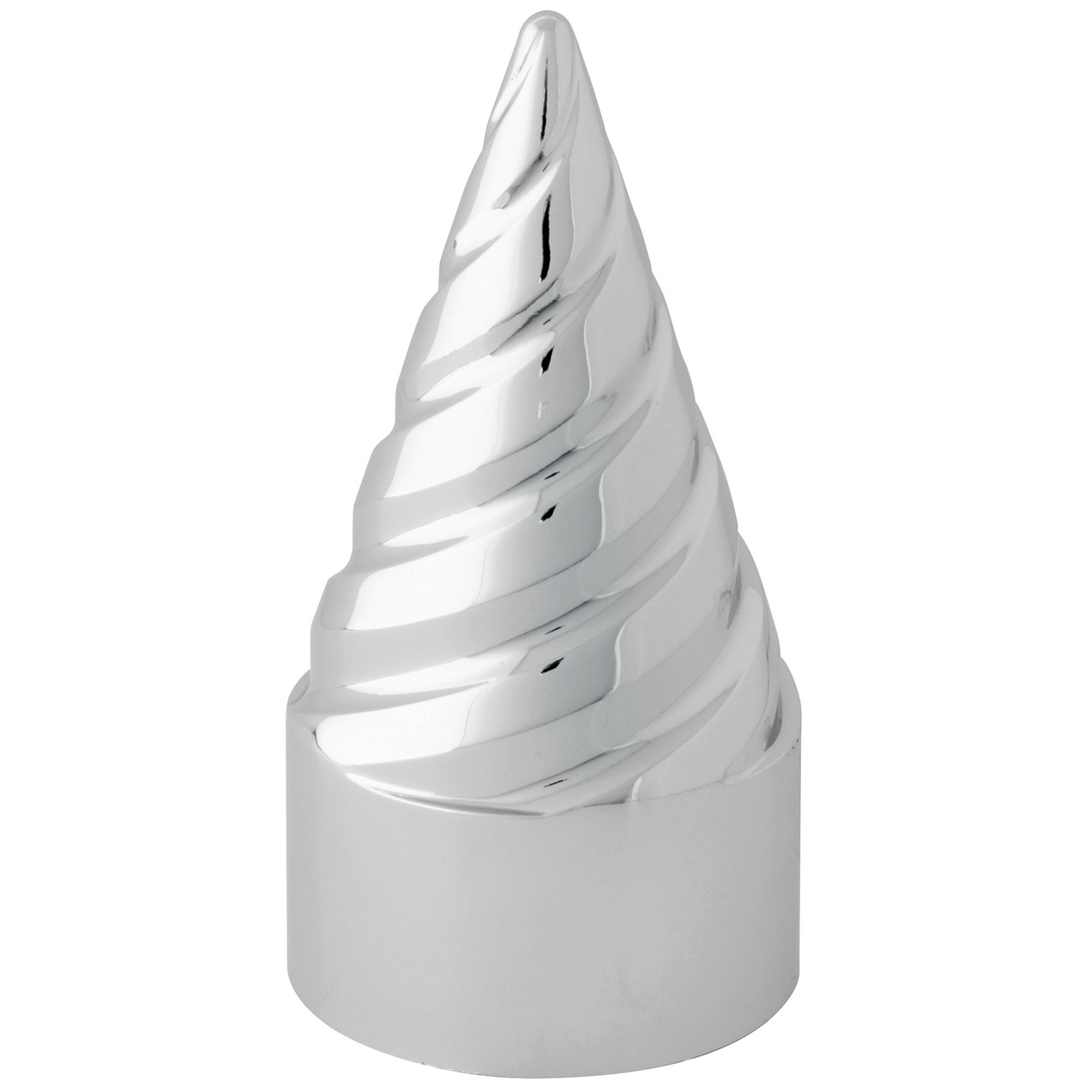 Twister Clockwise Chrome Plastic Lug Nut Cover