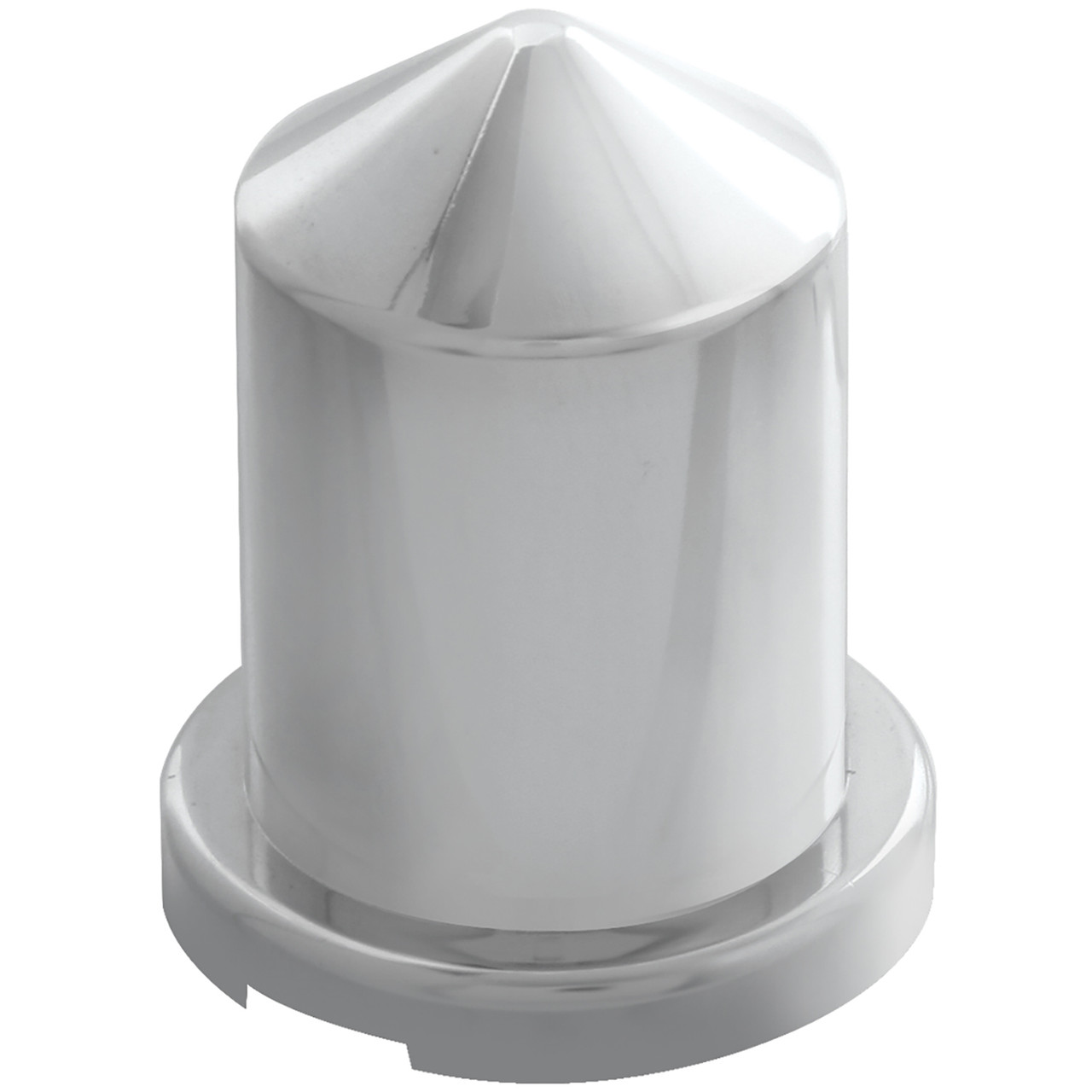 Pointed Top Chrome Plastic Cover w/ Flange