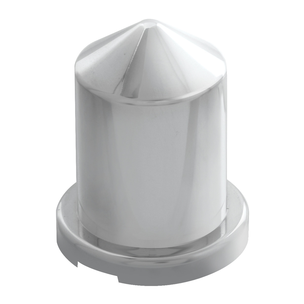 Pointed Top Chrome Plastic Cover w/ Flange