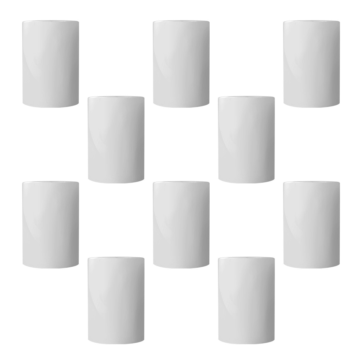 3-1/2" Cylinder Chrome Plastic Lug Nut Cover